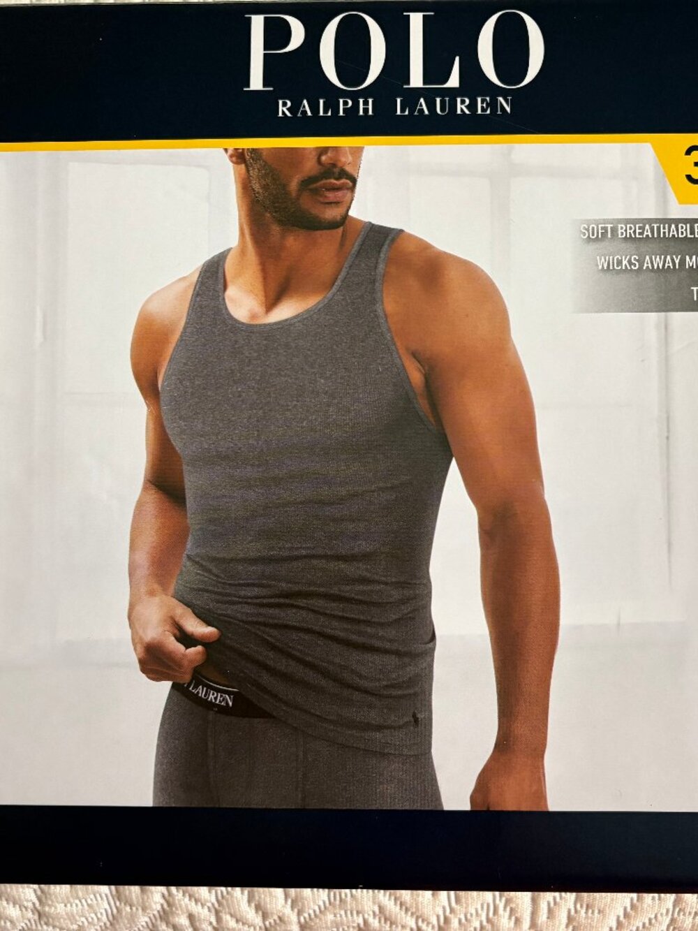 Polo Ralph Lauren Cotton Tank Top Shirts - 2 Pack - Mens Classic Fit  -  Black.
